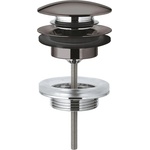GROHE Selection Push-Open вентил за мивка, гланциран антрацит, твърд графит (65807A00)