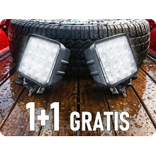 TruckLED LED Epistar pracovné svetlo, hranaté, 24W, 2000lm, 12/24V, IP67, 6500K, 1+1 zadarmo! [L0081-B]