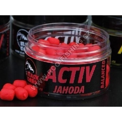 Black Carp Boilies Balanced Activ 90g 14mm Jahoda