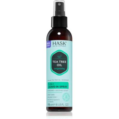 HASK Tea Tree Oil & Rosemary спрей без отмиване за суха и сърбяща кожа на главата 175ml