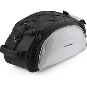 Wozinsky 2в1 Багажник с презрамка за велосипед Wozinsky, 13l, Черен (WBB1BK)