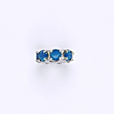 Čištín Korálek 36939762 Stříbrný se swarovski blue opal krystal P 1371