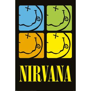 NNM Плакат NIRVANA - Happy Face SQUARES - PP35032