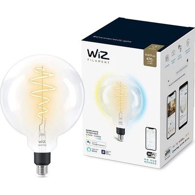 WiZ 871869978673101 LED EEK2021 G A G E27 6.7 W = 40 W ovládání přes mobilní aplikaci 1 ks