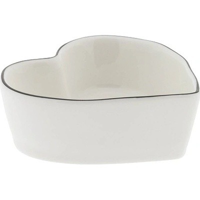 Bastion Collections Heart Shaped LI-BOWL-HE-003-BL Miska ve tvaru srdce in black