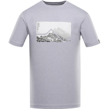 ALPINE PRO Мъжка меланжова тениска от рециклиран материал ALPINE PRO GORAF 2 high rise вариант pa ALPINE PRO | Sin | МЪЖЕ | XS