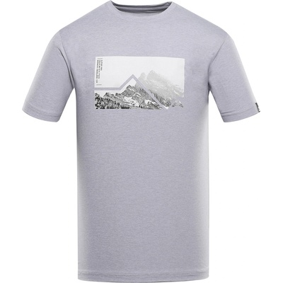 ALPINE PRO Мъжка меланжова тениска от рециклиран материал ALPINE PRO GORAF 2 high rise вариант pa ALPINE PRO | Sin | МЪЖЕ | XS