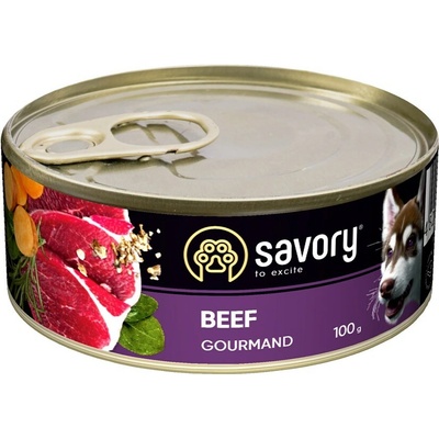 Savory Dog Adult Beef 100 g