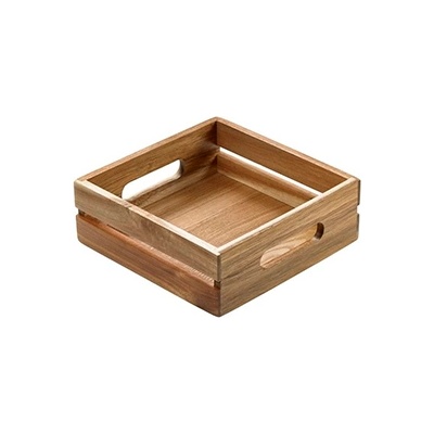 Horecano Дървена касетка от акация 20x20x7cm(S5003) (0143128)