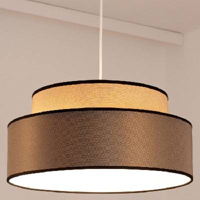 BELIS Пендел GRACE 1xE27/60W/230V Ø 40 см бежов/кафяв (BE0885)