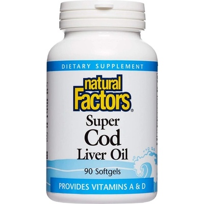 Natural Factors Super Cod Liver Oil 1100 mg [90 Гел капсули]