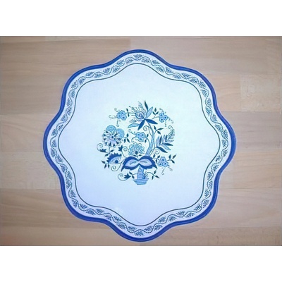 Forbyt prostírka Cubulák modrobílý průměr 36cm kruh