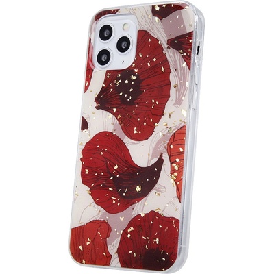 Pouzdro Beweare Silikonové Gold Glam na Xiaomi Redmi 10 / 10 2022 - vlčí máky