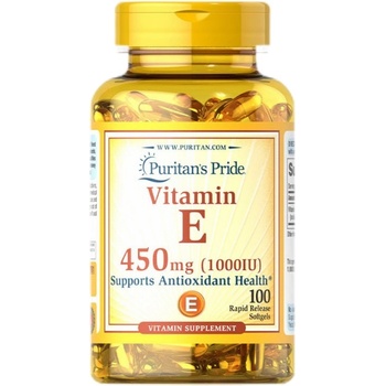 Image 1 of Puritan's Pride Vitamin E-1000 IU [100 Гел капсули]