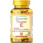 Puritan's Pride Vitamin E-1000 IU [100 Гел капсули]