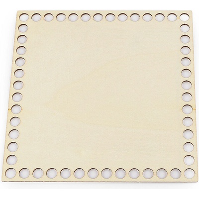 Dno na pletení / výrobu košíků 15x15 cm přírodní sv. 1 ks