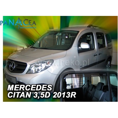 Deflektory Mercedes Citan W415 2012 predné + zadné