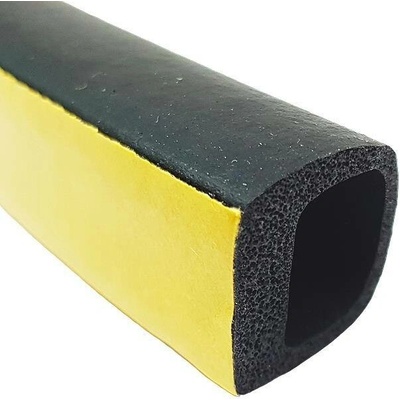 Těsnění TLT do oken a dveří, profil D 40 Č, 14 x 12 mm, černé, 2 x 20 m | Zboží Auto