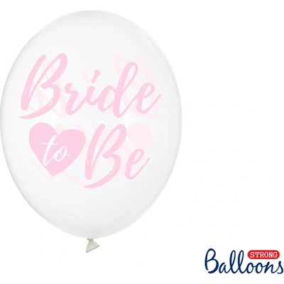 PartyDeco Balóny Bride to Be ružové 30cm