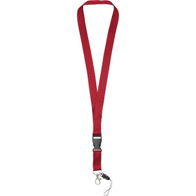 Šňůrka na krk Lanyard na telefon Sagan s odpojitelnou přezkou Červená