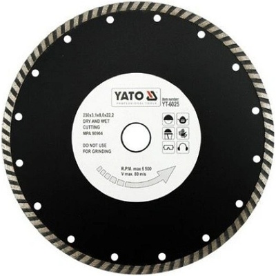 Yato Kotouč diamantový 230 x 22,2 x 3,1 mm turbo