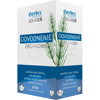 HERBEX Lekáreň ODVODNENIE organizmu bylinná zmes 20 x 3 g