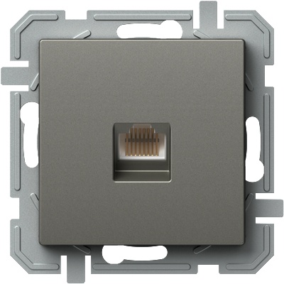 TEM РОЗЕТКА RJ45 UTP cat. 5e TEM KQ37TIXO ТИТАН (KQ37TIXO)