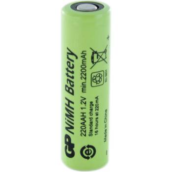 GP Batteries Акумулаторна Батерия R6 AA 220AAH-B 2200mAh NiMH 1 бр. BULK Industrial GP (GP-BR-R6-2200-BULK)