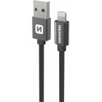 SWISSTEN Textile USB / Lightning 1, 2 m Цвят: черен