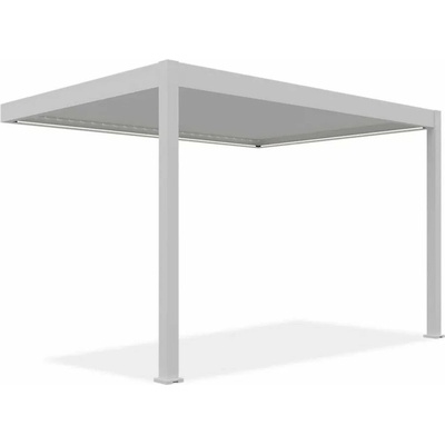 Gutroof ELEGANCE WALL AUTOMATIC hliníková pergola s led osvetlením 3 x 4 m, biela