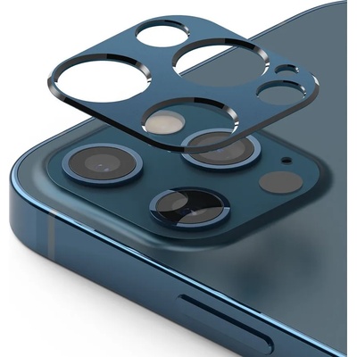 Ringke Удароустойчив Протектор за Камерата на iPhone 12/Pro, RINGKE Full Cam Glass, Син (8809758108554)