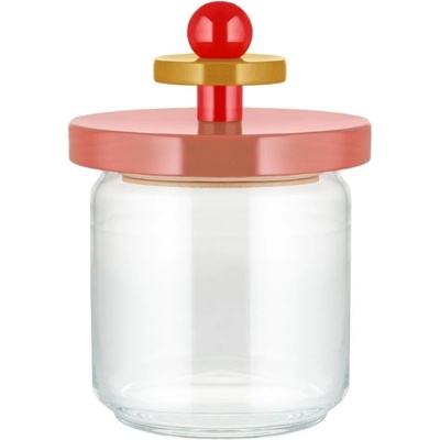 Alessi Кухненски буркан за съхранение 100 COLLECTION, 750 мл, розов, стъкло, Alessi (ALES16752)
