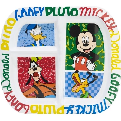STOR Dětský obdélníkový talíř Mickey Mouse
