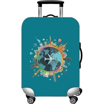 UYAR Калъф за куфар размер m 67х44х27см, дизайн самолет 12343