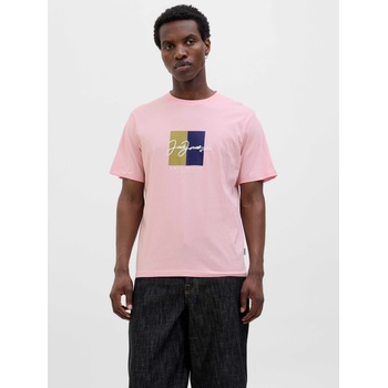 JACK & JONES Тениска jorfrederiksberg box script tee ss cn ln
