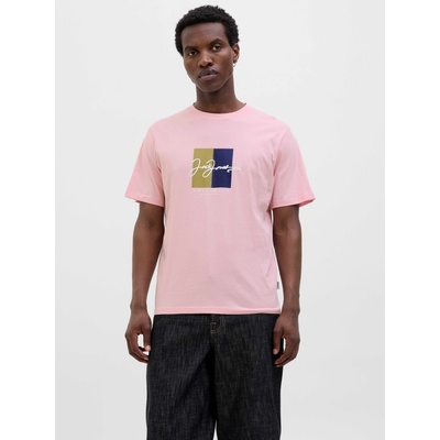 JACK & JONES Тениска jorfrederiksberg box script tee ss cn ln