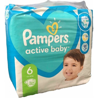 Pampers Active baby 6 32 ks