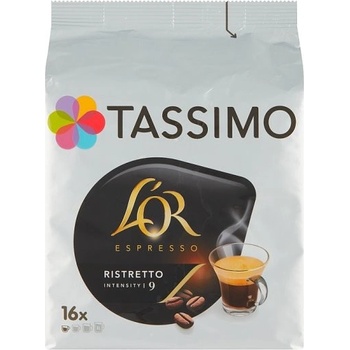 Tassimo L'OR Espresso Ristretto káva pražená mletá v kapsliach 16 x 8 g