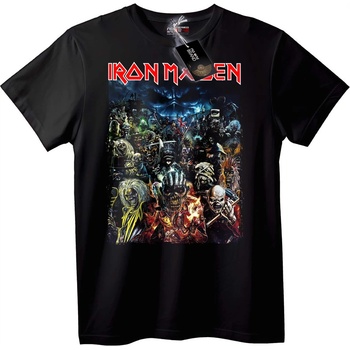 NOONEBRAND Тениска Iron Maiden Всички персонажи - S, Black
