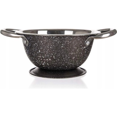 BANQUET Cedník nerezový mělký GRANITE Brown 16 x 7,7 cm