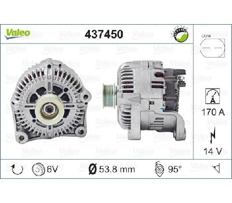 VALEO Alternátor 437450