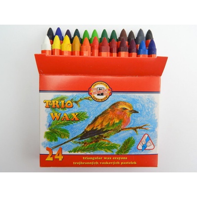 Koh-i-noor voskovky TRIO WAX 24ks/10 mm