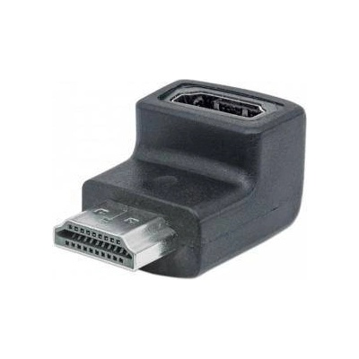 Manhattan Адаптер manhattan hdmi Аf към hdmi Аm черен 4К извит, 353519