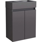 Inter Ceramic Конзолен шкаф за баня COMPACT 4242MB К-КТ, Inter Ceramic, с умивалник, PVC, 60х42х25см (4242MB)