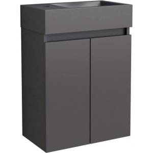 Inter Ceramic Конзолен шкаф за баня COMPACT 4242MB К-КТ, Inter Ceramic, с умивалник, PVC, 60х42х25см (4242MB)