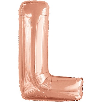 Amscan Foliové písmeno L rose gold 100 cm