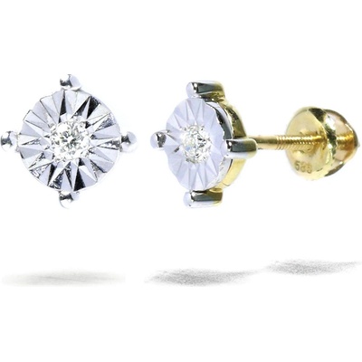 Blink-Blink kombinované náušnice s diamantom 3058ZDG