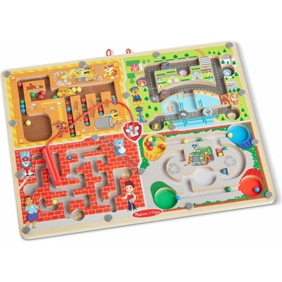 Melissa & Doug Drevené magnetické bludisko Tlapková patrola