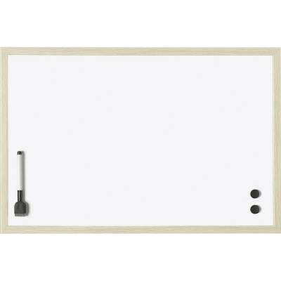 magnetoplan biela popisovacia tabuľa (š x v) 800 mm x 600 mm biela lakovaný vr. magnetov, formát na šírku alebo na výšku
