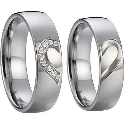 Steel Wedding Snubní prsteny z chirurgické oceli SPPL045 – Zboží Dáma